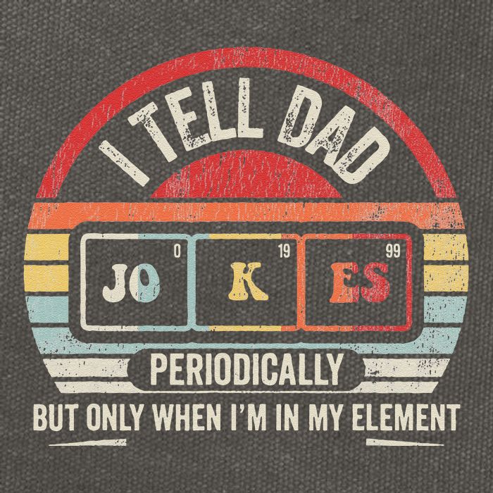 I Tell Dad Jokes Periodically Element Cotton Canvas Backpack