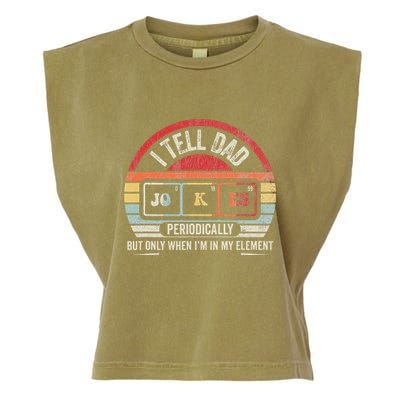 I Tell Dad Jokes Periodically Element Garment-Dyed Women's Muscle Tee
