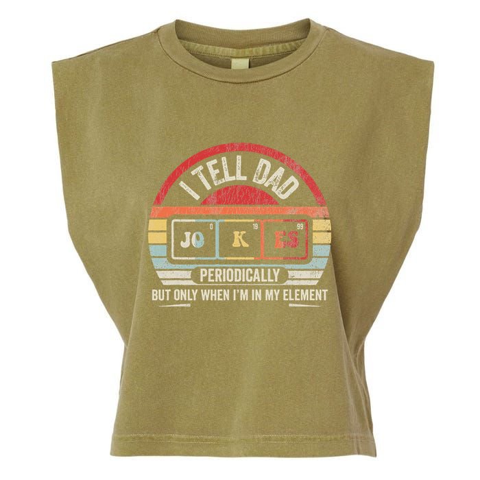 I Tell Dad Jokes Periodically Element Garment-Dyed Women's Muscle Tee