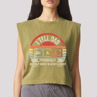 I Tell Dad Jokes Periodically Element Garment-Dyed Women's Muscle Tee