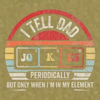 I Tell Dad Jokes Periodically Element Garment-Dyed Women's Muscle Tee