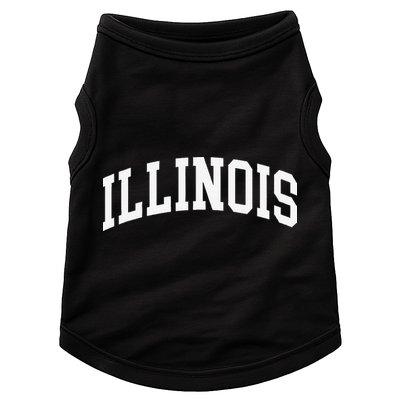 Illinois Throwback Design Classic Doggie Tank