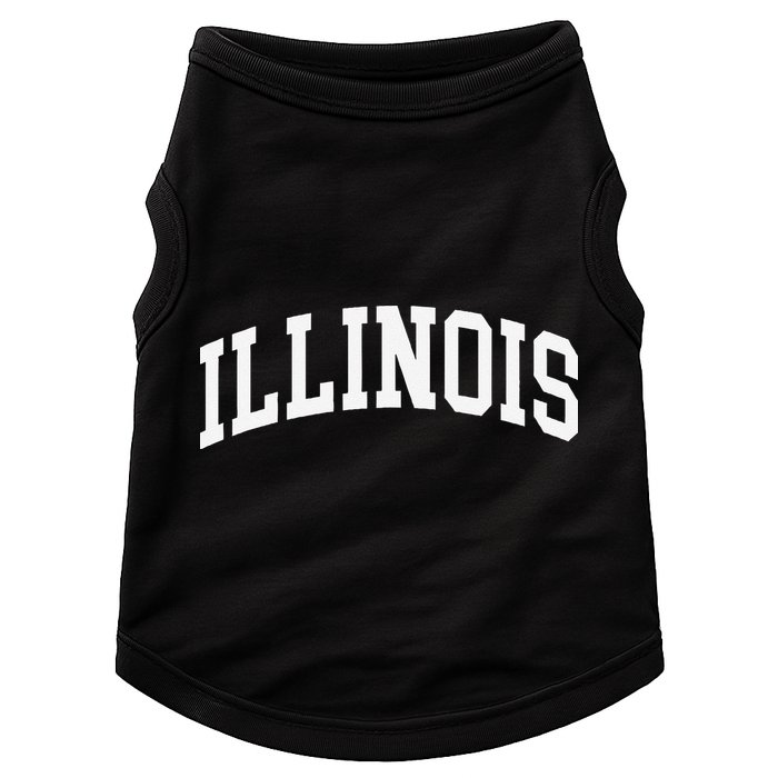 Illinois Throwback Design Classic Doggie Tank