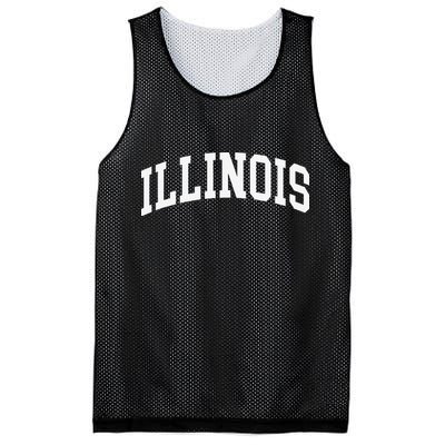 Illinois Throwback Design Classic Mesh Reversible Basketball Jersey Tank
