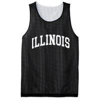 Illinois Throwback Design Classic Mesh Reversible Basketball Jersey Tank