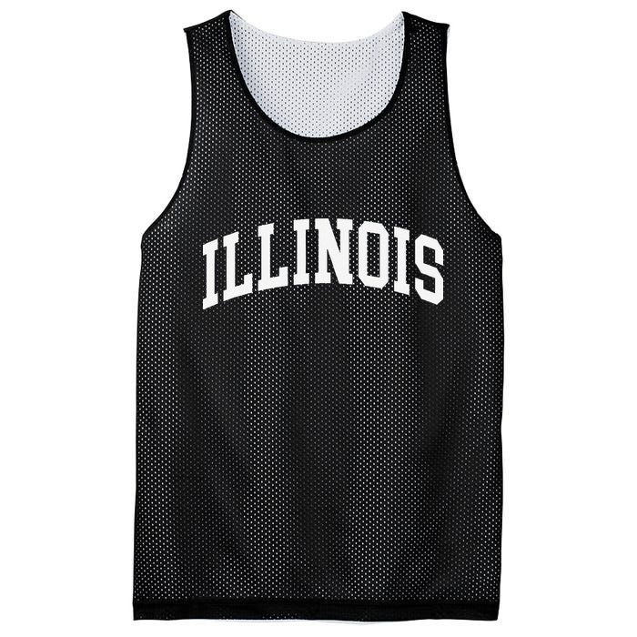 Illinois Throwback Design Classic Mesh Reversible Basketball Jersey Tank