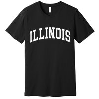 Illinois Throwback Design Classic Premium T-Shirt