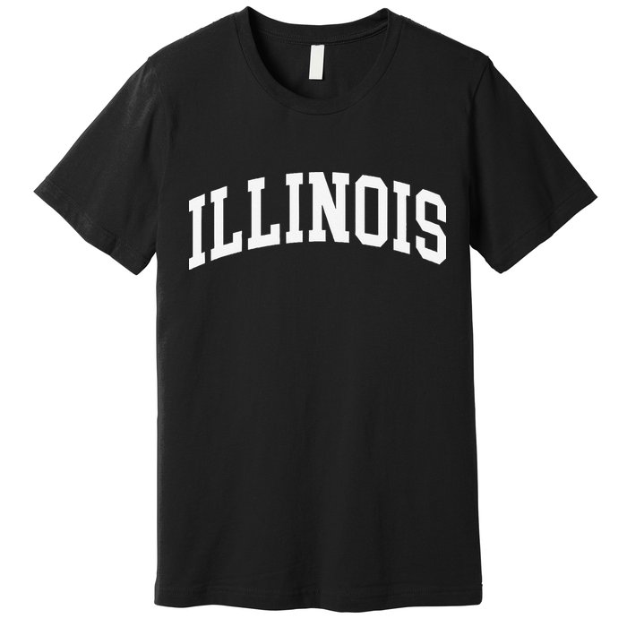 Illinois Throwback Design Classic Premium T-Shirt