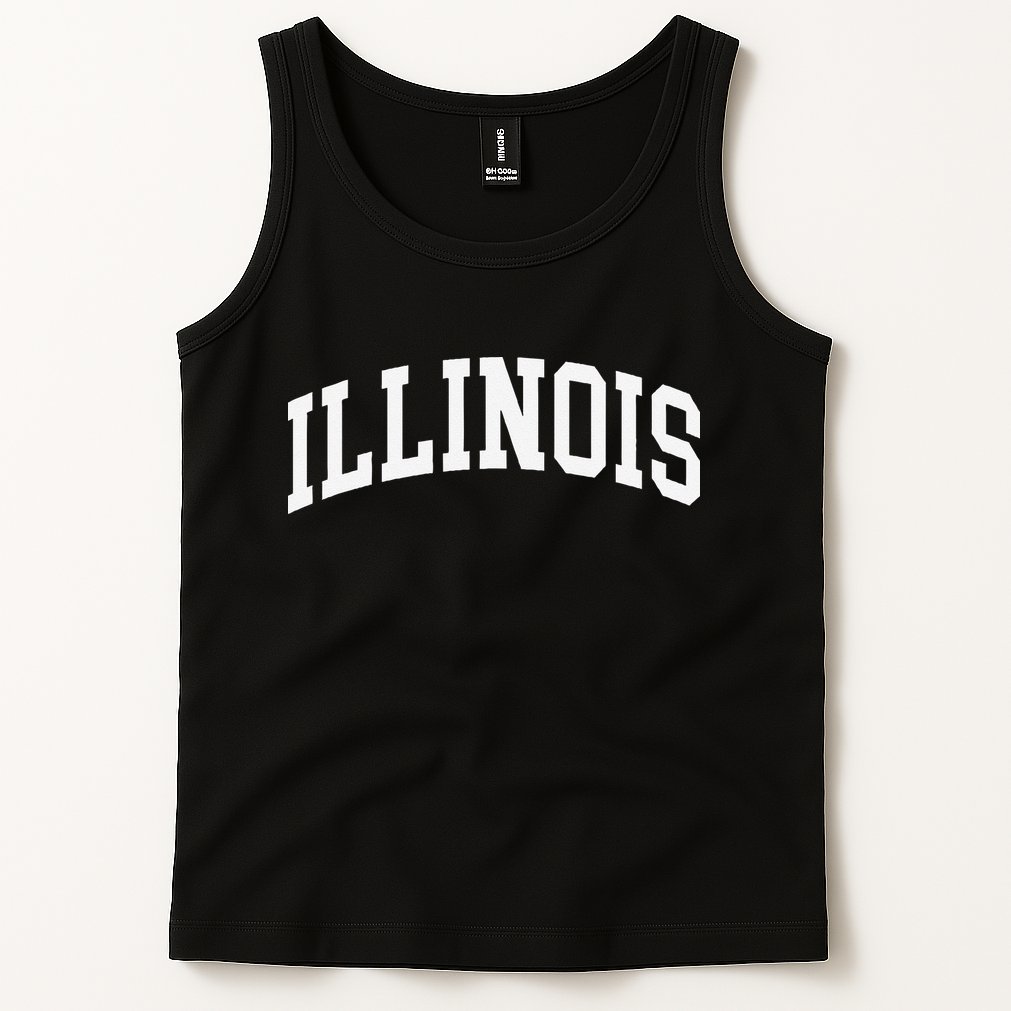Illinois Throwback Design Classic Tank Top