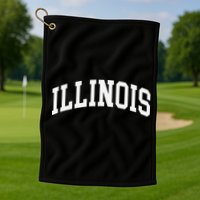 Illinois Throwback Design Classic Golf Towel
