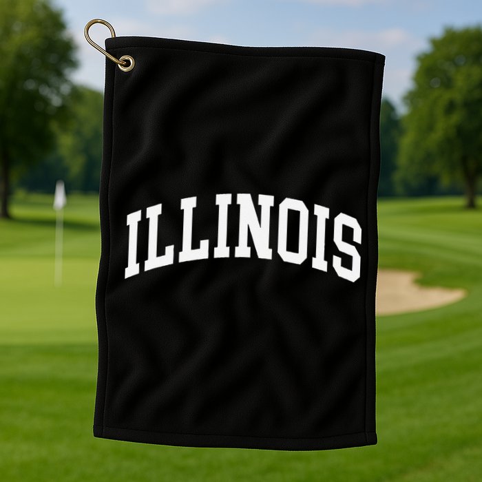 Illinois Throwback Design Classic Golf Towel