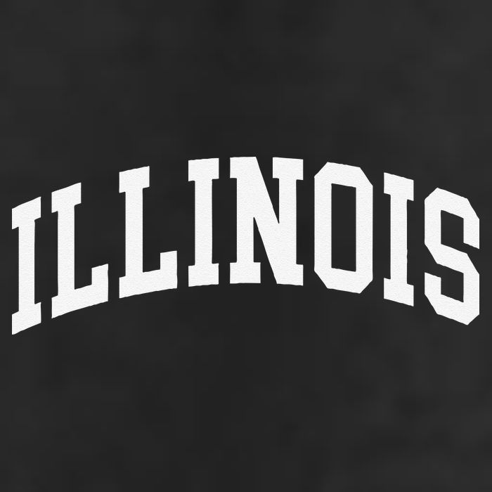 Illinois Throwback Design Classic Golf Towel