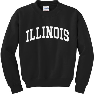 Illinois Throwback Design Classic Kids Sweatshirt