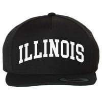 Illinois Throwback Design Classic Wool Snapback Cap