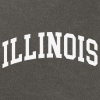 Illinois Throwback Design Classic Cotton Canvas Backpack