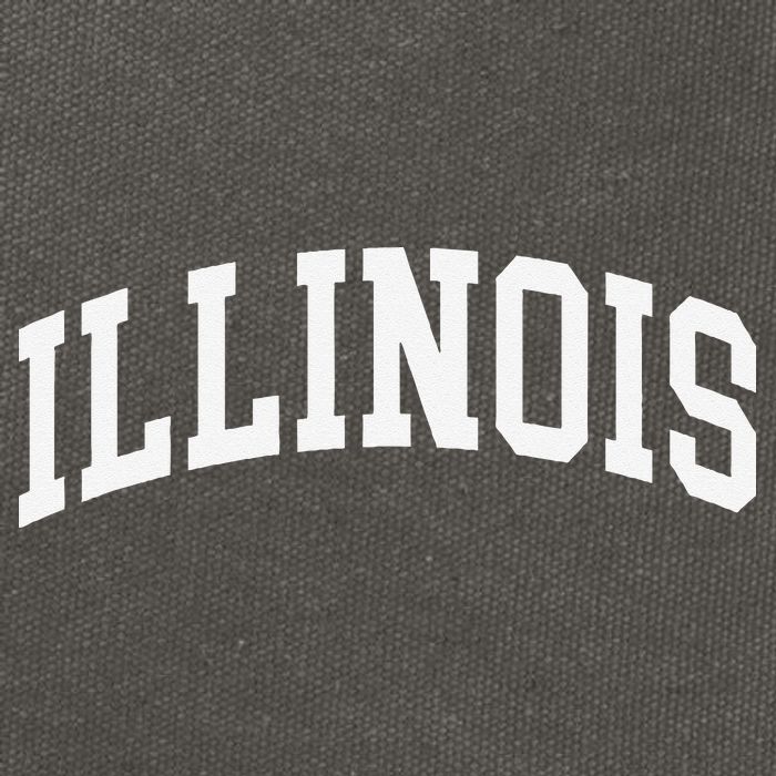 Illinois Throwback Design Classic Cotton Canvas Backpack