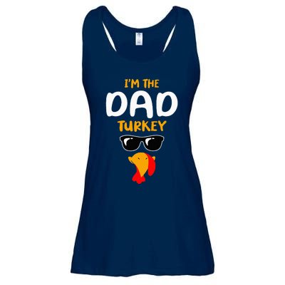 IM The Dad Turkey Family Matching Thanksgiving Ladies Essential Flowy Tank