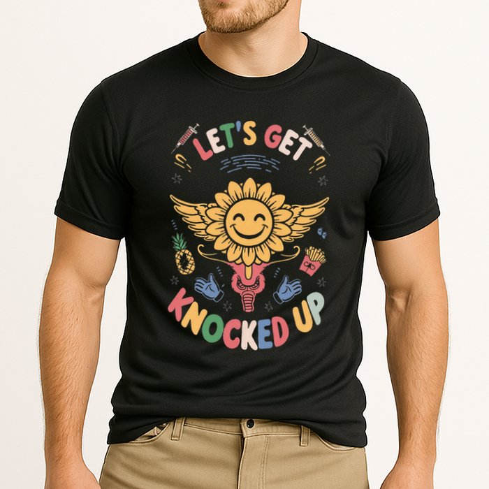Ivf Transfer Day Infertility LetS Get That Knocked Up Performance Shirt