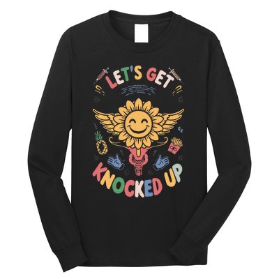 Ivf Transfer Day Infertility LetS Get That Knocked Up Long Sleeve Shirt