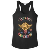 Ivf Transfer Day Infertility LetS Get That Knocked Up Ladies PosiCharge Competitor Racerback Tank