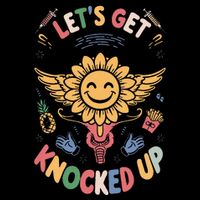 Ivf Transfer Day Infertility LetS Get That Knocked Up Youth Performance Sprint T-Shirt