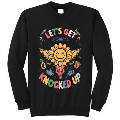 Ivf Transfer Day Infertility LetS Get That Knocked Up Tall Sweatshirt