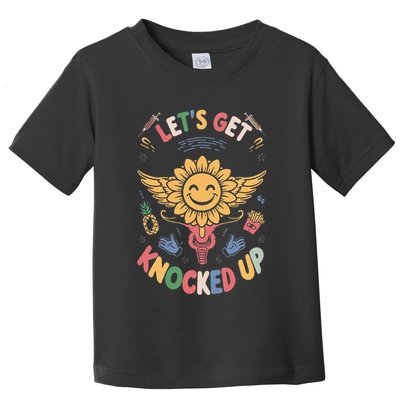 Ivf Transfer Day Infertility LetS Get That Knocked Up Toddler T-Shirt