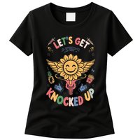 Ivf Transfer Day Infertility LetS Get That Knocked Up Womens T-Shirt