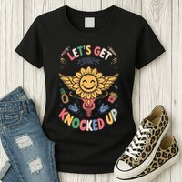 Ivf Transfer Day Infertility LetS Get That Knocked Up Womens T-Shirt