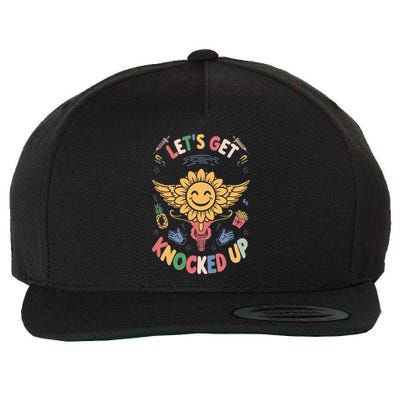 Ivf Transfer Day Infertility LetS Get That Knocked Up Wool Snapback Cap
