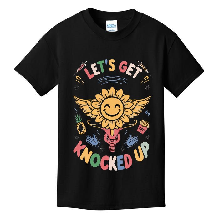 Ivf Transfer Day Infertility LetS Get That Knocked Up Kids T-Shirt