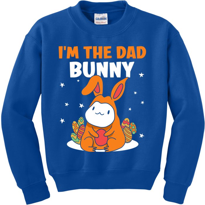 I'm The Dad Bunny Sayings Happy Easter Egg Father Daddy Papa Cute Gift Kids Sweatshirt