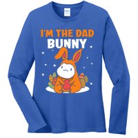 I'm The Dad Bunny Sayings Happy Easter Egg Father Daddy Papa Gift Ladies Long Sleeve Shirt