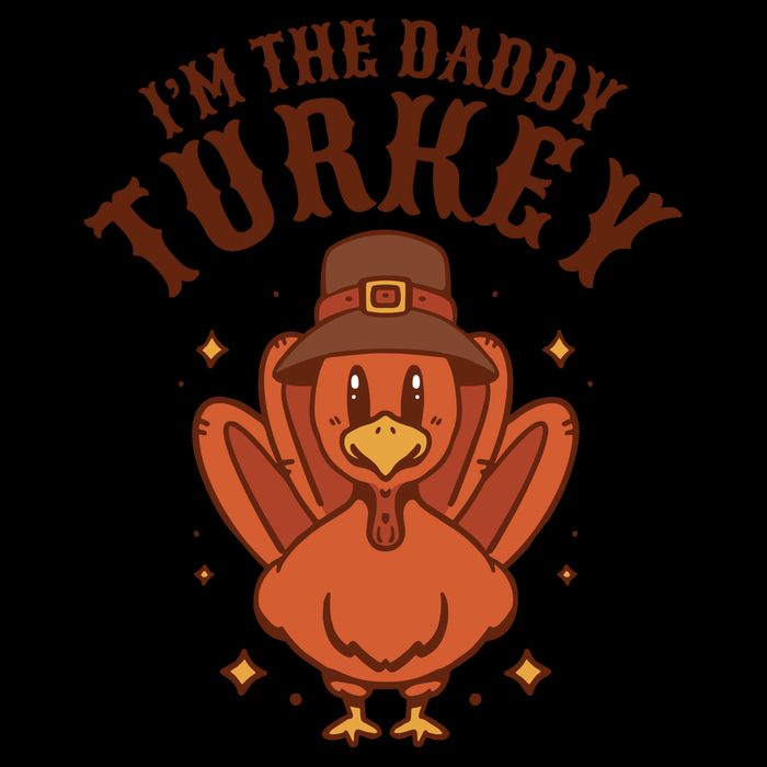 I'm The Daddy Turkey Festive Thanksgiving 7-Panel Snapback Hat