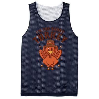 I'm The Daddy Turkey Festive Thanksgiving Mesh Reversible Basketball Jersey Tank