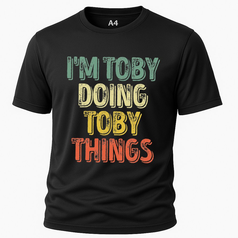 IM Toby Doing Toby Things Personalized First Name Cooling Performance Crew T-Shirt