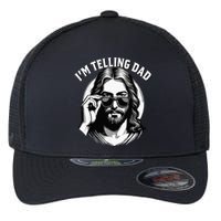 IM Telling Dad Funny Religious Christian Jesus Meme Flexfit Unipanel Trucker Cap