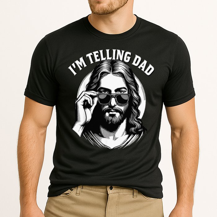 IM Telling Dad Funny Religious Christian Jesus Meme Cooling Performance Crew T-Shirt