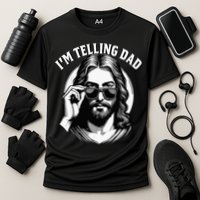 IM Telling Dad Funny Religious Christian Jesus Meme Cooling Performance Crew T-Shirt