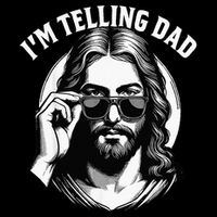IM Telling Dad Funny Religious Christian Jesus Meme Impact Tech Backpack