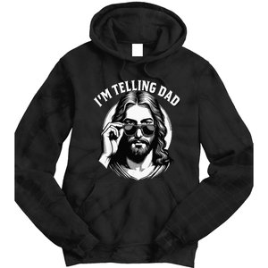 IM Telling Dad Funny Religious Christian Jesus Meme Tie Dye Hoodie