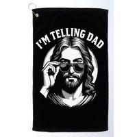 IM Telling Dad Funny Religious Christian Jesus Meme Golf Towel