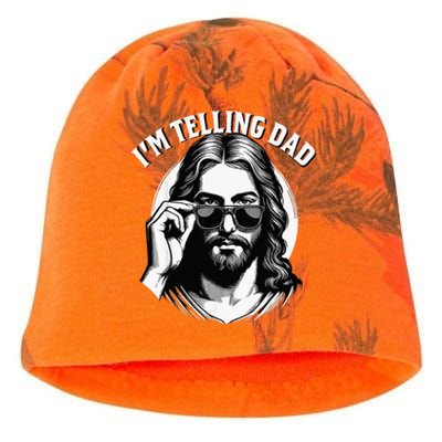 IM Telling Dad Funny Religious Christian Jesus Meme Kati - Camo Knit Beanie