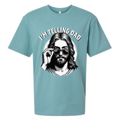 IM Telling Dad Funny Religious Christian Jesus Meme Sueded Cloud Jersey T-Shirt