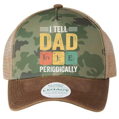 I Tell Dad Jokes Periodically Legacy Tie Dye Trucker Hat