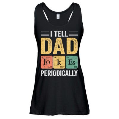 I Tell Dad Jokes Periodically Ladies Essential Flowy Tank