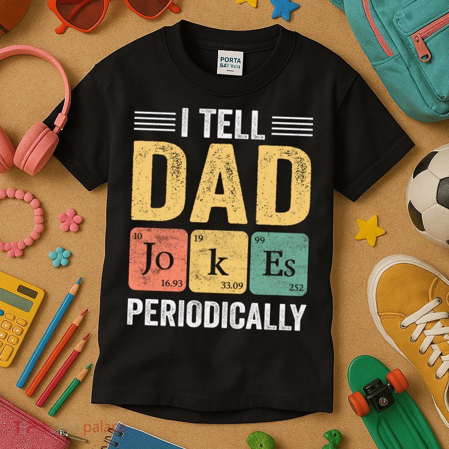 I Tell Dad Jokes Periodically Kids T-Shirt