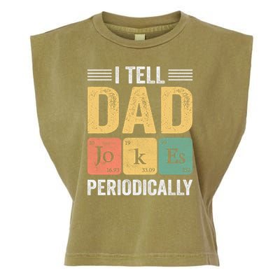 I Tell Dad Jokes Periodically Garment-Dyed Women's Muscle Tee