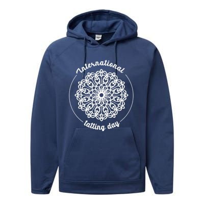 International Tatting Day Lace Textile Art Craft Diy Gift Performance Fleece Hoodie