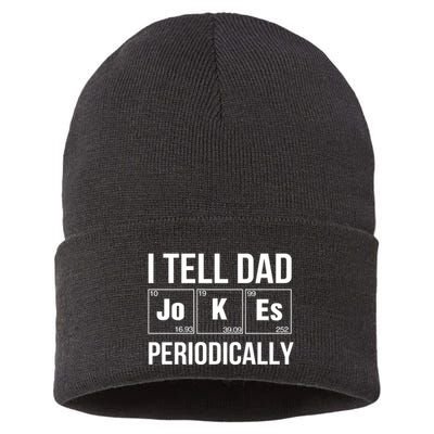 I Tell Dad Jokes Periodically Sustainable Knit Beanie